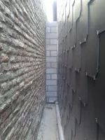Montage mur arriere apres bardage fermeture ferme a la prairie 12.05.2015
